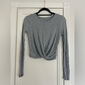 ALO Cropped Criss Long Sleeved Shirt